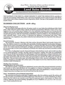 Land Sales pamphlet