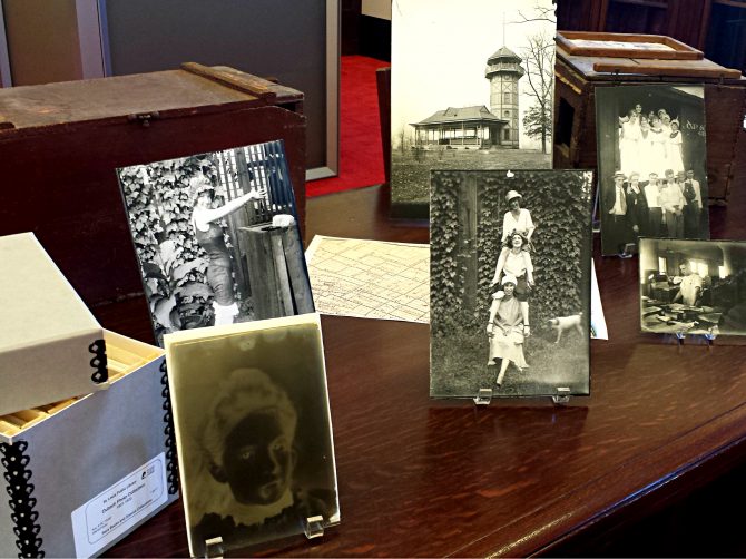 Dubach family prints and a glass plate negative