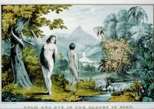 Adam and Eve in the Garden of Eden (Library of Congress image)