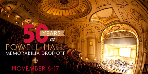 Celebrate SLSO’s 50th Year at Powell Hall by loaning items to SLPL’s exhibit | St. Louis Public ...