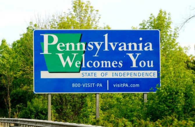 Pennsylvania Welcomes You! sign (PA.gov photo)